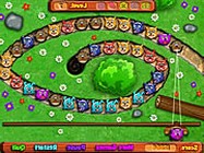 Funny animals online zuma játék